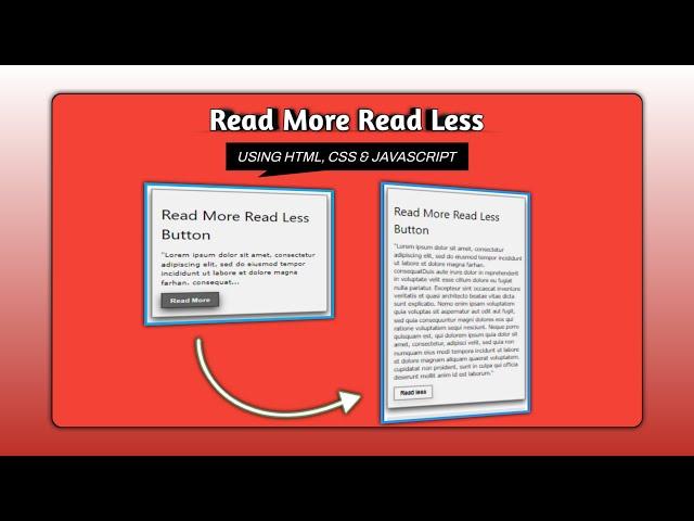 How to Create a Read More Button Using HTML, CSS, and JavaScript Unlock the Magic