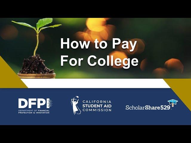 How to Pay for College webinar