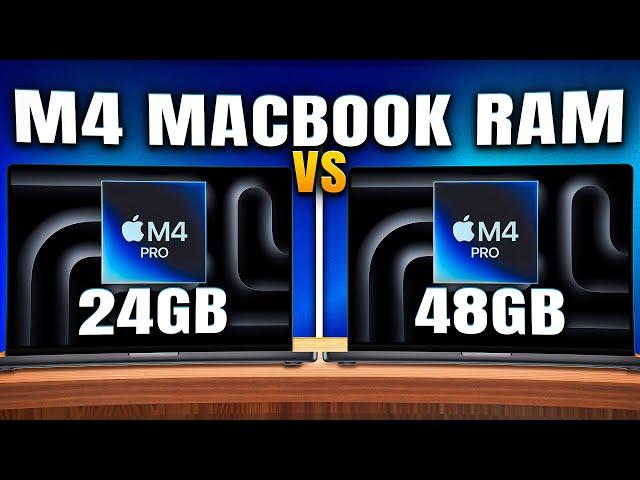 M4 Pro 24GB Ram vs 48GB Ram | How much RAM do you need in your Mac?