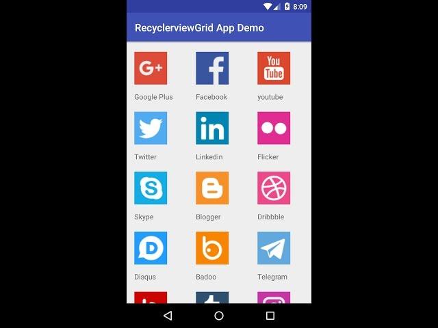 How to create custom Android GridLayoutManager with RecyclerView