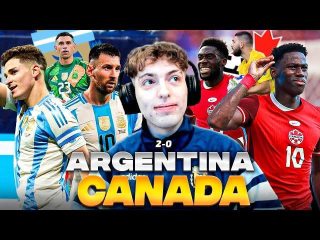 DAVOO XENEIZE OPINA DE ARGENTINA 2 CANADA 0 (2024) - COPA AMERICA (SEMI FINAL)