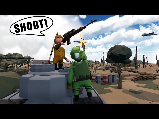 2 SOLDIERS GOING TO WAR in HUMAN FALL FLAT