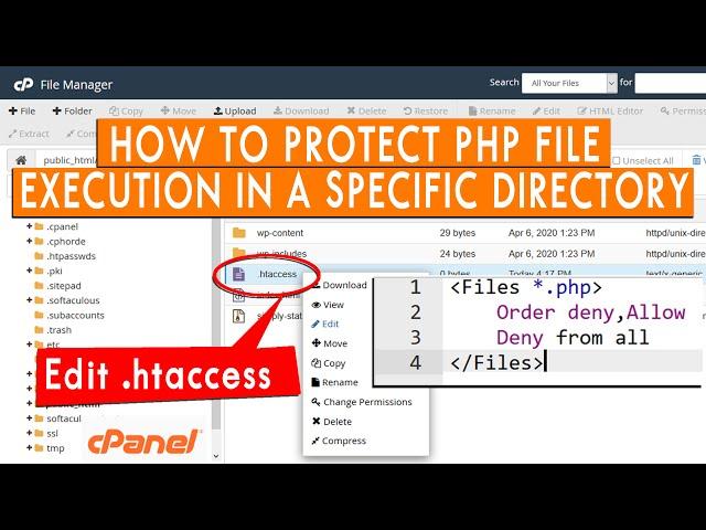 How to protect PHP file execution in a specific directory?