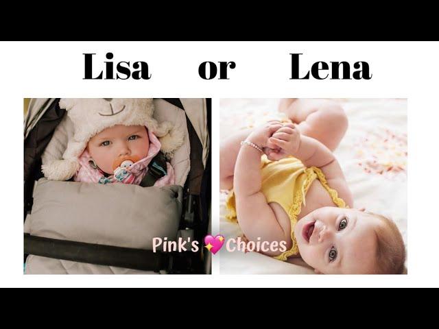 LISA OR LENA[Baby Faces] |||Pinks Choices