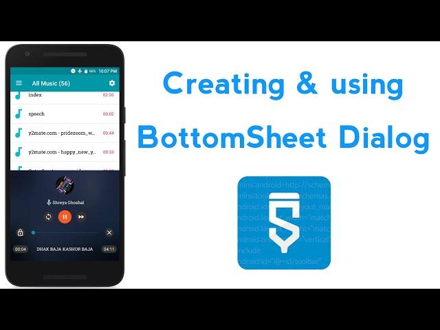 Creating & using #BottomSheet #Dialog in #Sketchware