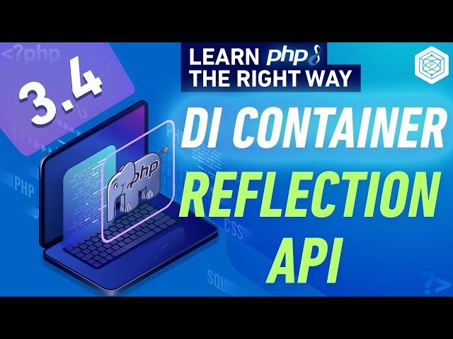 Dependency Injection Container With & Without Reflection API Autowiring - Full PHP 8 Tutorial