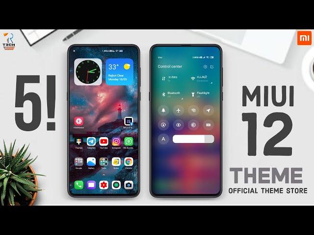 TOP 5 GORGEOUS XIAOMI MIUI 12 THEME FOR ALL REDMI USERS | DARK IOS THEME