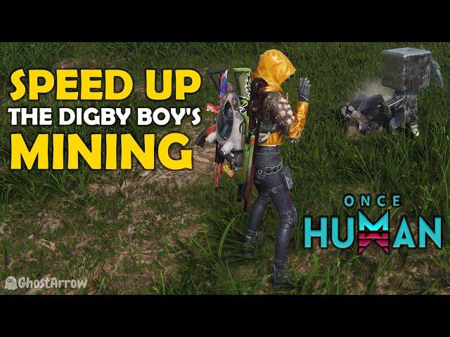 Once Human - How to Increase The Digby Boy's Mining Speed - Faster Ore Farming