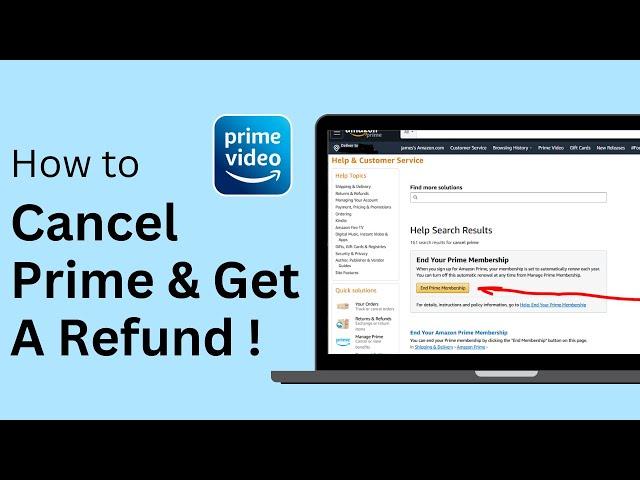 How To Cancel Amazon Prime And Get A Refund !