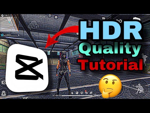 HDR Quality Video Editing || Tutorial (Free Fire)