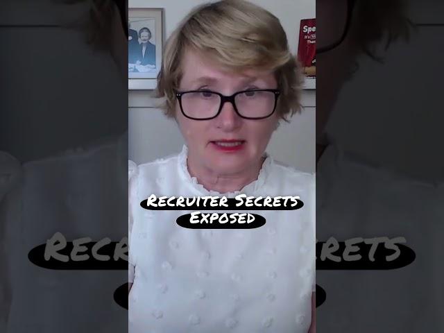 5 Recruiter Secrets Exposed. You need to know this. Career Coach Talks