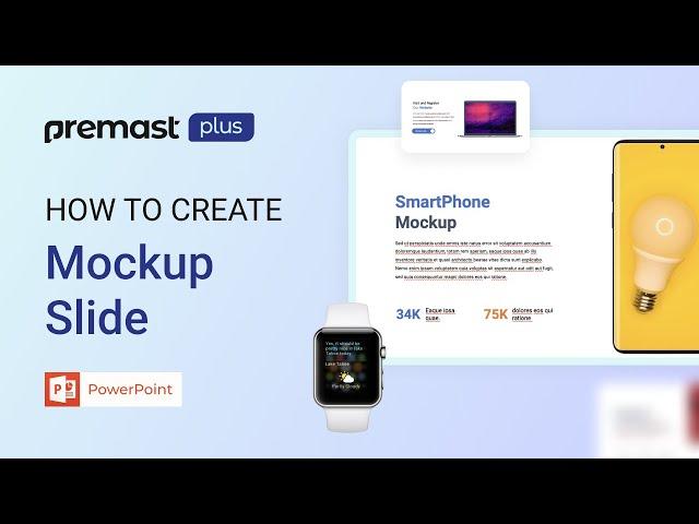 How to create a professional and modern mockup slide in PowerPoint