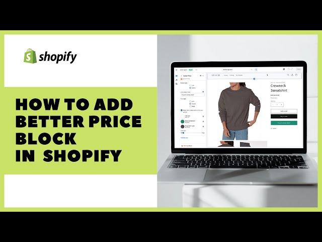 How to add Better Price block in Shopify