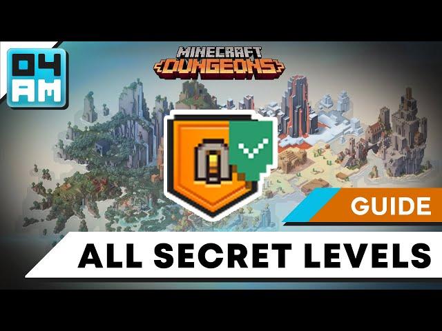 How To Find & Unlock ALL SECRET Missions or Levels in Minecraft Dungeons