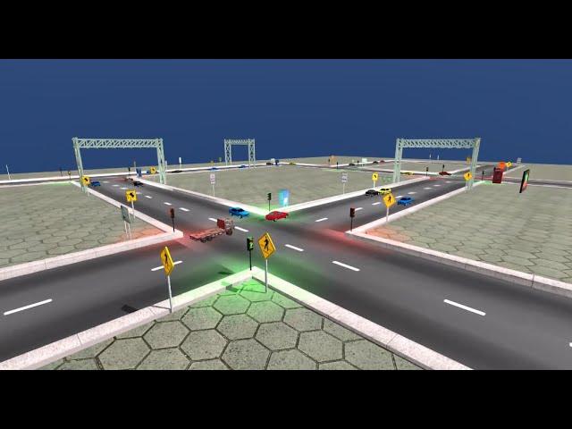 Traffic Simulation using Unity & C#