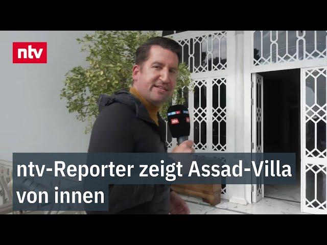 Rebellen erlauben Zutritt: ntv-Reporter zeigt Assad-Villa von innen | ntv