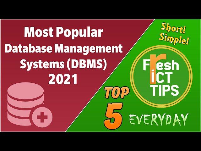 Top 5 Best Database Management (DBMS) Software 2021