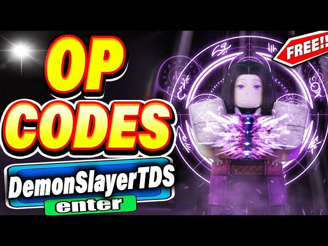 ALL NEW *SECRET CODES* IN ROBLOX Demon Slayer Tower Defense Simulator( roblox Demon Slayer TD ) NEW