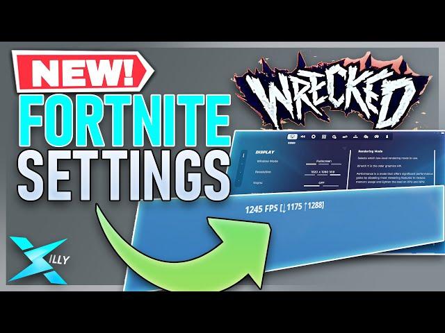 FORTNITE WRECKED BEST SETTINGS (LOWER INPUT DELAY + MORE FPS)