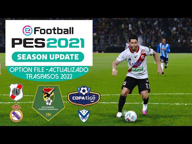 PES 2021 A PES 2022 LIGA BOLIVIANA ACTUALIZADA 2022 I OPTION FILE  I PS4, PS5 Y PC