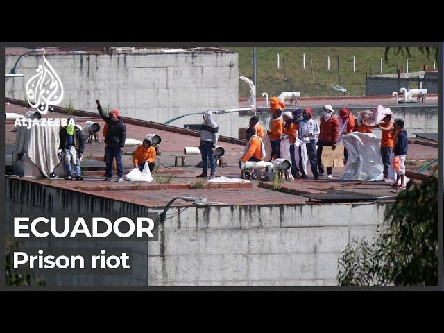 At least 20 killed in Ecuador prison gang riot