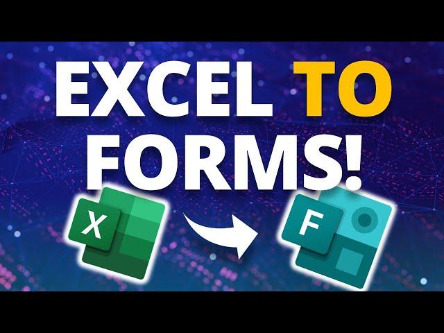 How to Connect Excel to Microsoft Forms [SURVEY TIPS!]