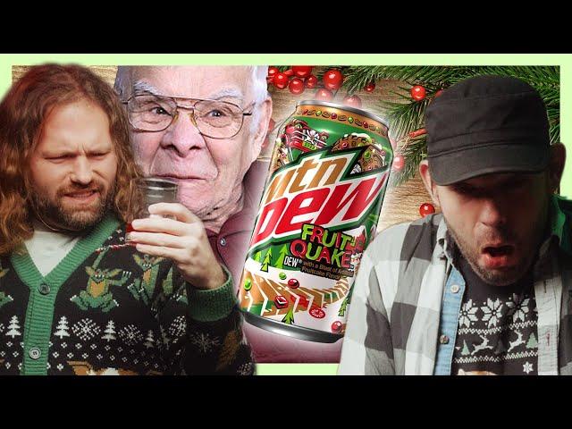 Trying FRUIT CAKE MTN DEW (and Other Holiday Sodas)