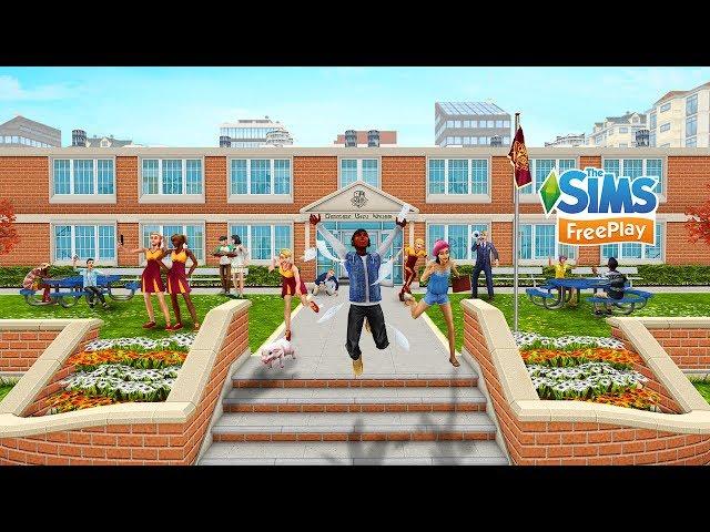 The Sims FreePlay Downtown High School Update Trailer