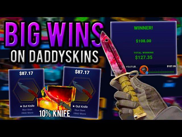 BIG WINS on DaddySkins! (LUCKY CASE BATTLES)