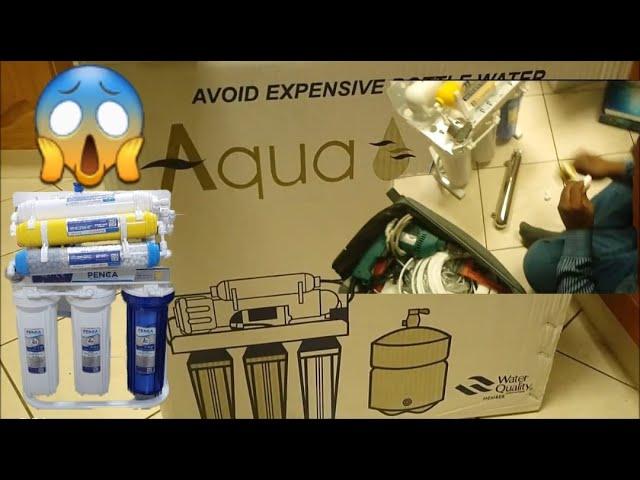 7 stage water filter  installation Aqua pure ro system