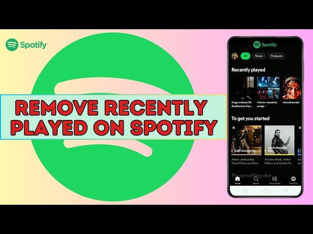 How to Delete/Remove Recently Played on Spotify I Clear Spotify Recent History