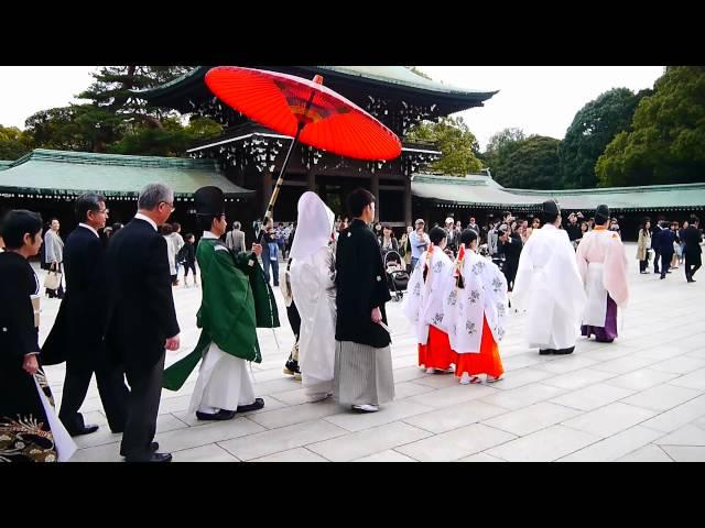 日本東京明治神宮  巧遇日本傳統婚禮