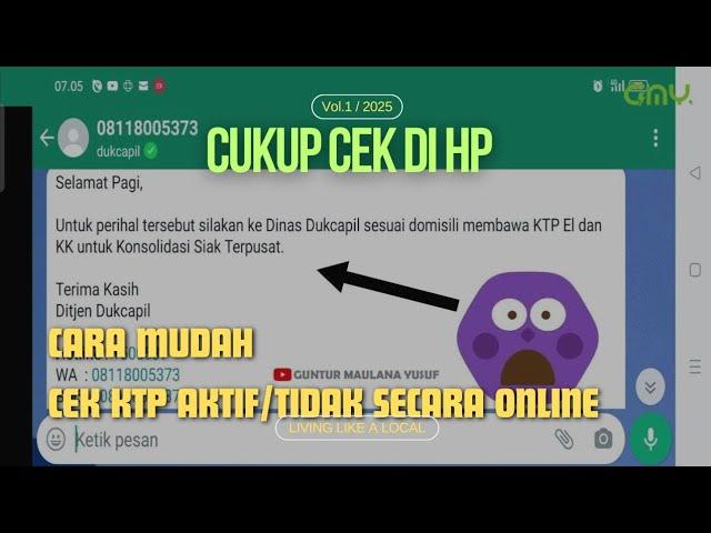 CARA MUDAH CEK NIK KTP SUDAH AKTIF DAN TERVALIDASI DI DUKCAPIL | CEK KTP | DUKCAPIL