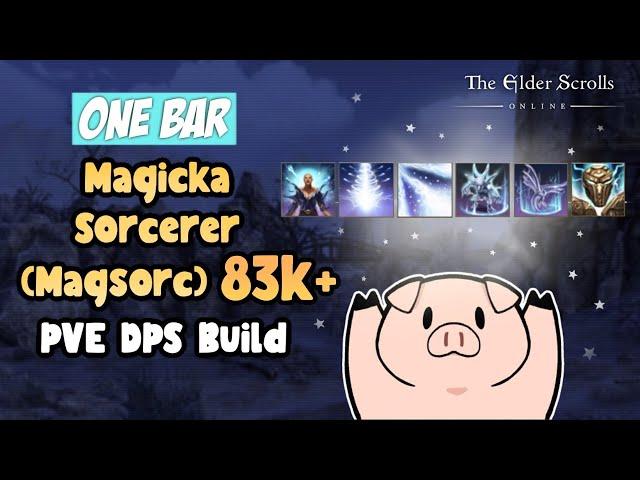 ESO One Bar Magicka Sorcerer (Magsorc) 80k+ DPS PVE Deadlands Build