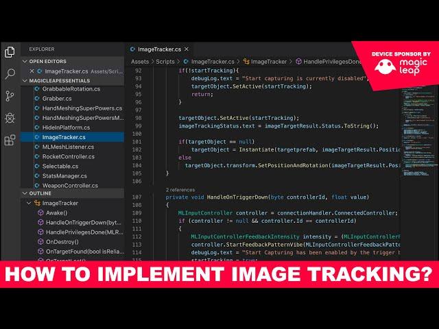 Magic Leap Development - How To Implement Image Tracking?