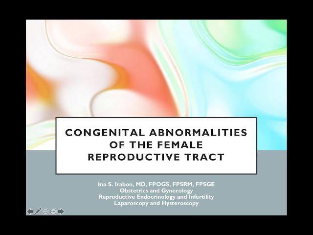 Congenital Abnormalities of the Female Reproductive Tract