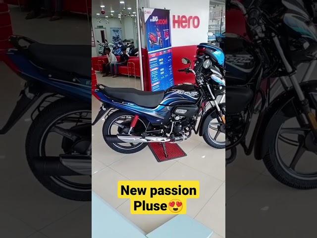 Hero Passion Plus 2023 model bs7 OBD-2 Blue Color Short | Passion Plus New Model |