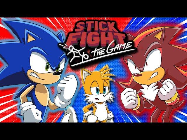 SONIC VS SHADOW SHOWDOWN! | Tails Sonic & Shadow Play Stick Fight