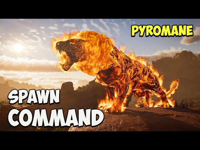 Pyromane ARK Survival Ascended Spawn COMMAND | How To Summon PYROMANE Code ASA