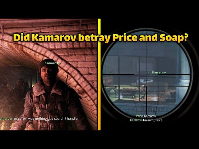 Did Kamarov betray Price and Soap? | MW3 OG