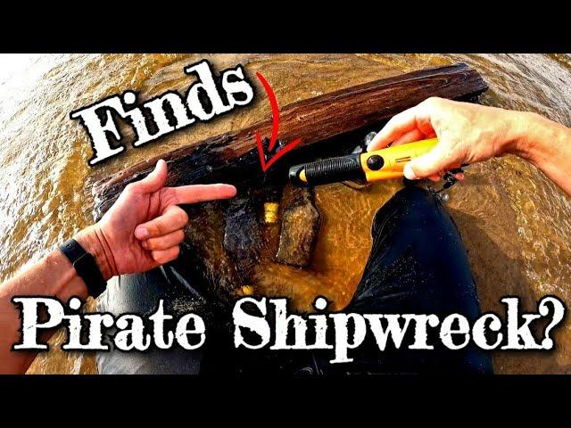 PIRATE SHIPWRECK FINDS? Hiden in the sea island full of lost treasures that found my Metal Detector!