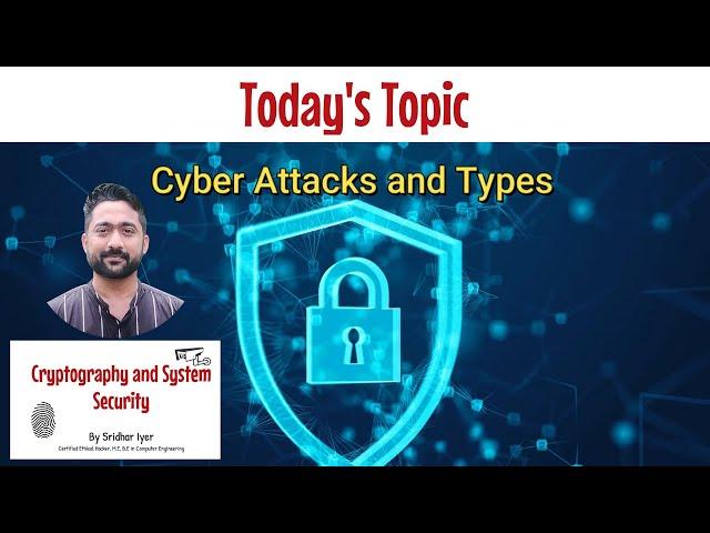 Types of Cyber Attacks | DOS Attack | Phishing | Man in The Middle | Sridhar Iyer