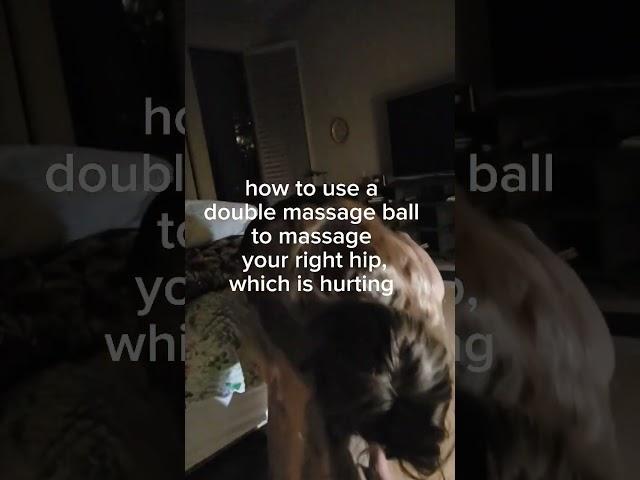 How to use a double massage ball on your hip. documentary #documentary #docu #hippain #pain