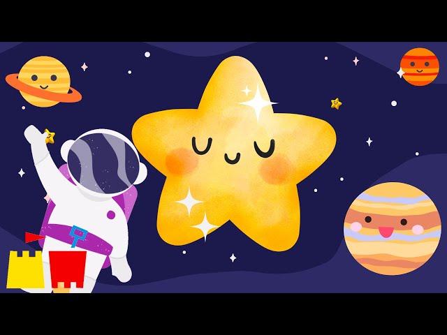 No Ads | Twinkle Twinkle Little Star | Calm and Gentle Lullaby with Animation