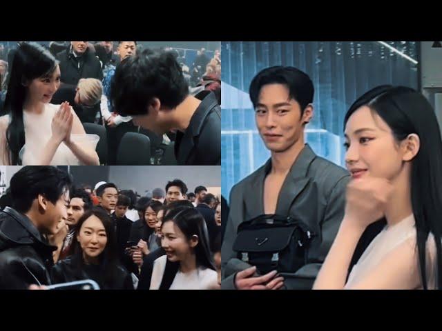 aespa KARINA got along with Lee Jaewook at the Prada Show (ft. Win Metawin & Kentaro Sakaguchi)