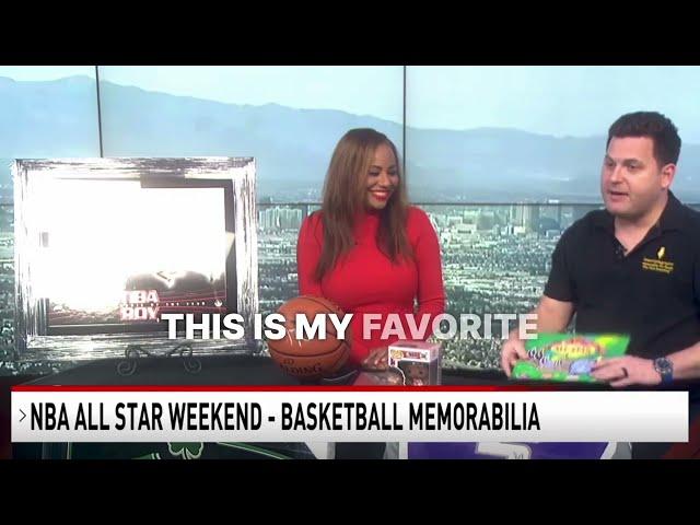 Inscriptagraphs Memorabilia on News3 (NBC) in Las Vegas discussing NBA All Star Game Memorabilia!