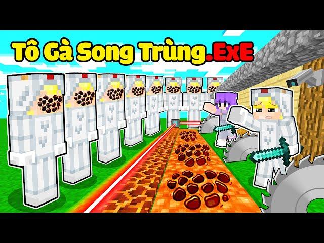 Tô Gà Thử Thách 24H Xây Nhà An Toàn Chống Lại Sinh Tố Song Trùng EXE* Tô Gà Song Trùng Tập 5