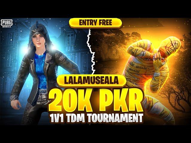 $20,000 PKR PUBG MOBILE 1V1 FREE TDM TOURNAMENT | PUBG MOBILE GIVEAWAY | LALAMUSEALA