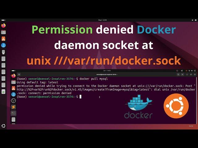 How  to fix Permission denied Docker daemon socket at unix ///var/run/docker.sock | Fix Permission