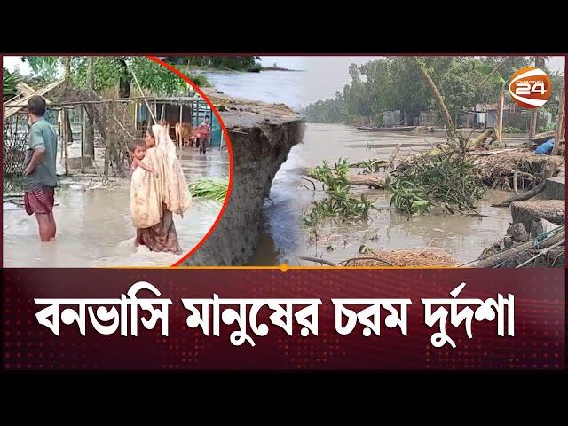 নদীভাঙনে দিশেহারা তিস্তা পাড়ের মানুষ | Flood News | Channel 24